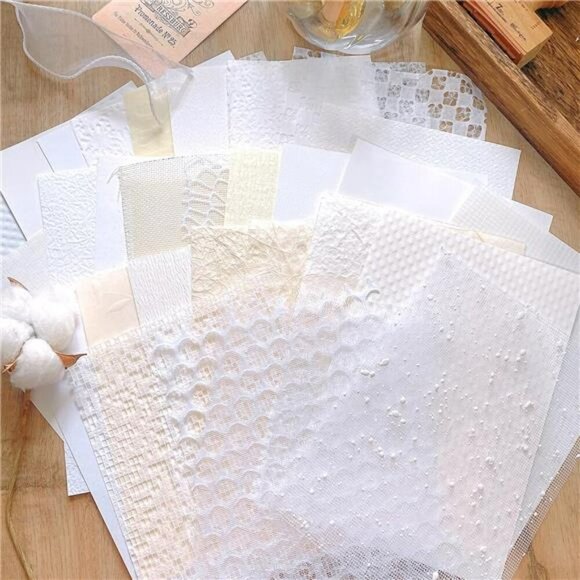 Scrapbook Paper Set 30 Sheets A5 Handmade Vintage Junk Journal Craft Pack - Picture 2 of 8